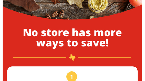 H-E-B 'Digital Coupons Are Back' Email